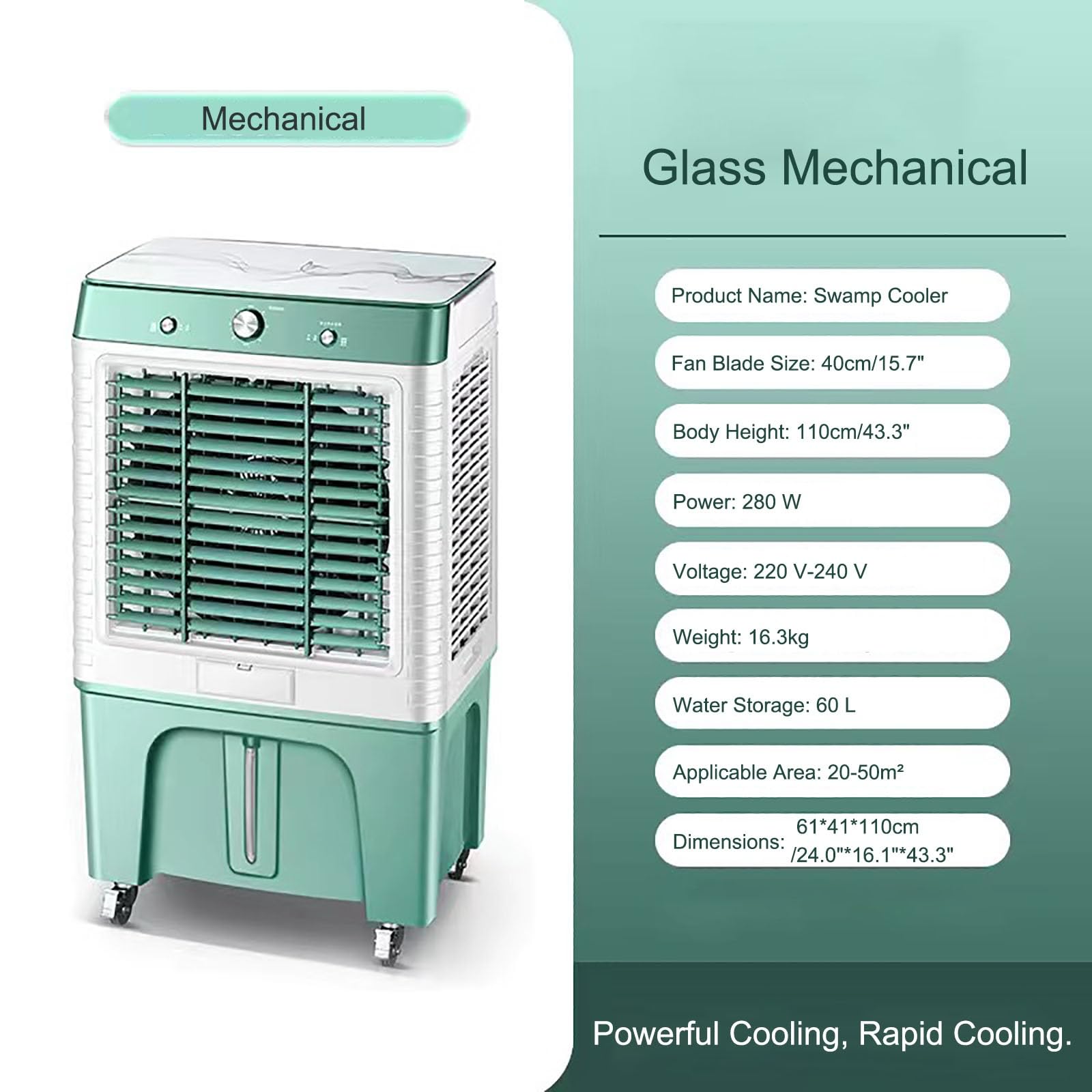 Amazon.co.jp : ポータブル スワンプ クーラー、蒸発式クーラー