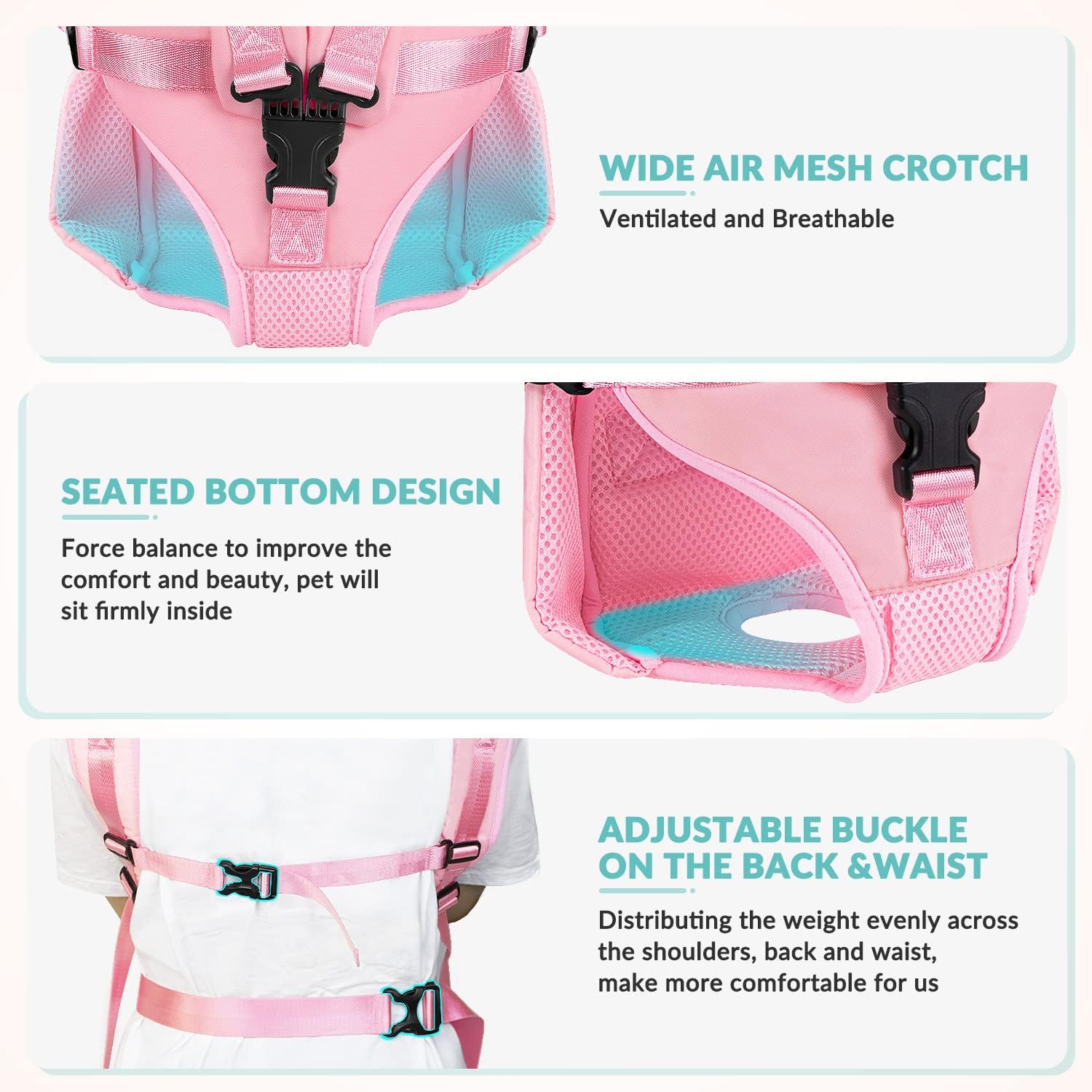 Carrier Backpacks, Adjustable Pet Backpack Carrier - Image 4