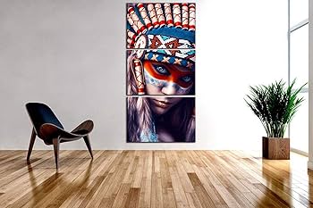 Amazon.co.jp: Wall HDQ インディアンペイント ネイティブ