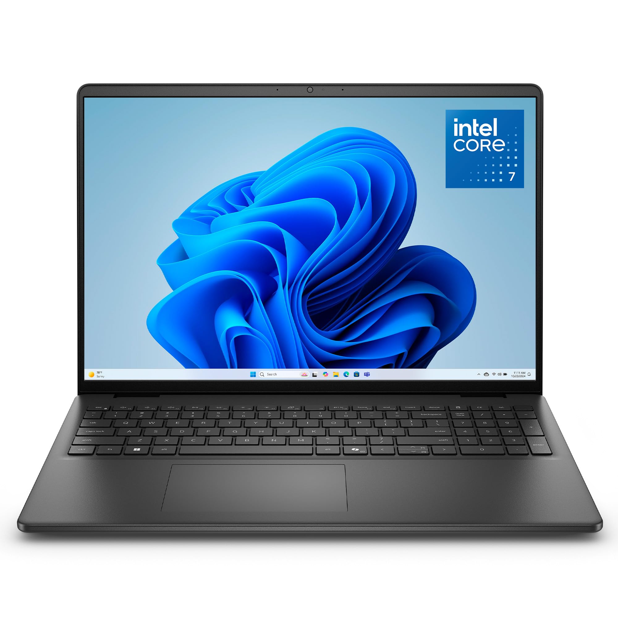 DELL 16 Ordenador Portátil DC16250, Intel Core 7 150U, 16″ 2K, 16 GB RAM | Windows 11 Home, Intel UHD Graphics, 1 TB SSD, Teclado retroiluminado QWERTY Español, Wi-Fi 6, 41 WHr batería