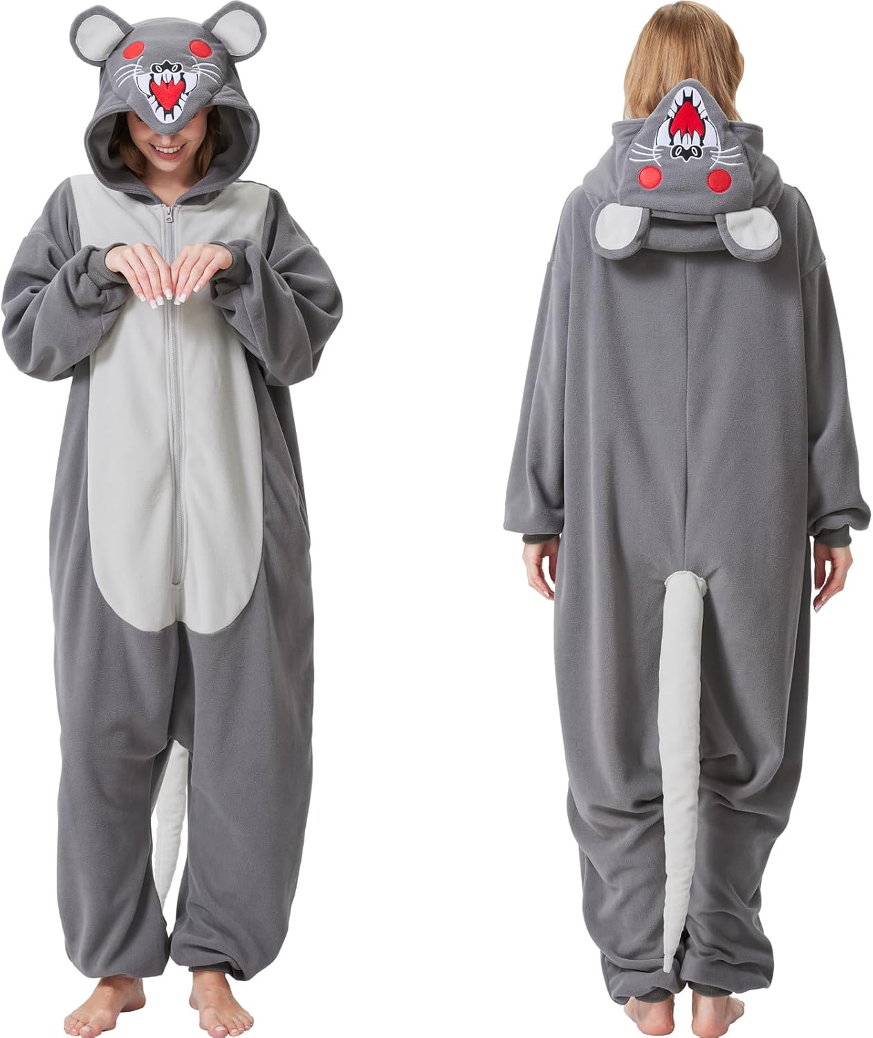 Adult Animal Onesie Halloween Costume One-Piece Cosplay Pajamas for Women and Men