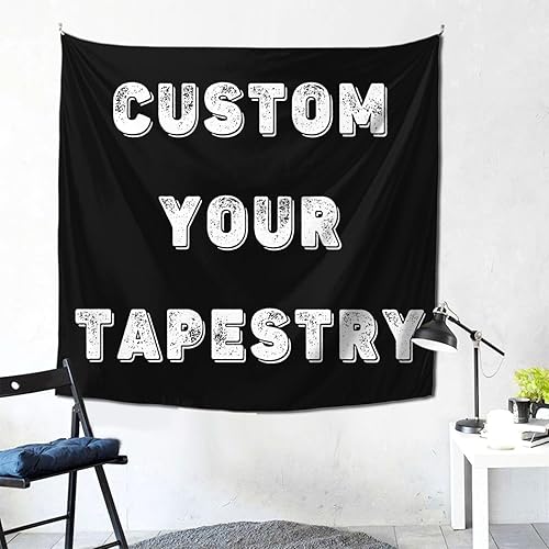 Miniatura 2 de Pancartas y letreros personalizados para cargar imágenes de tapiz personalizado para dormitorio, 59 x 59 pulgadas
