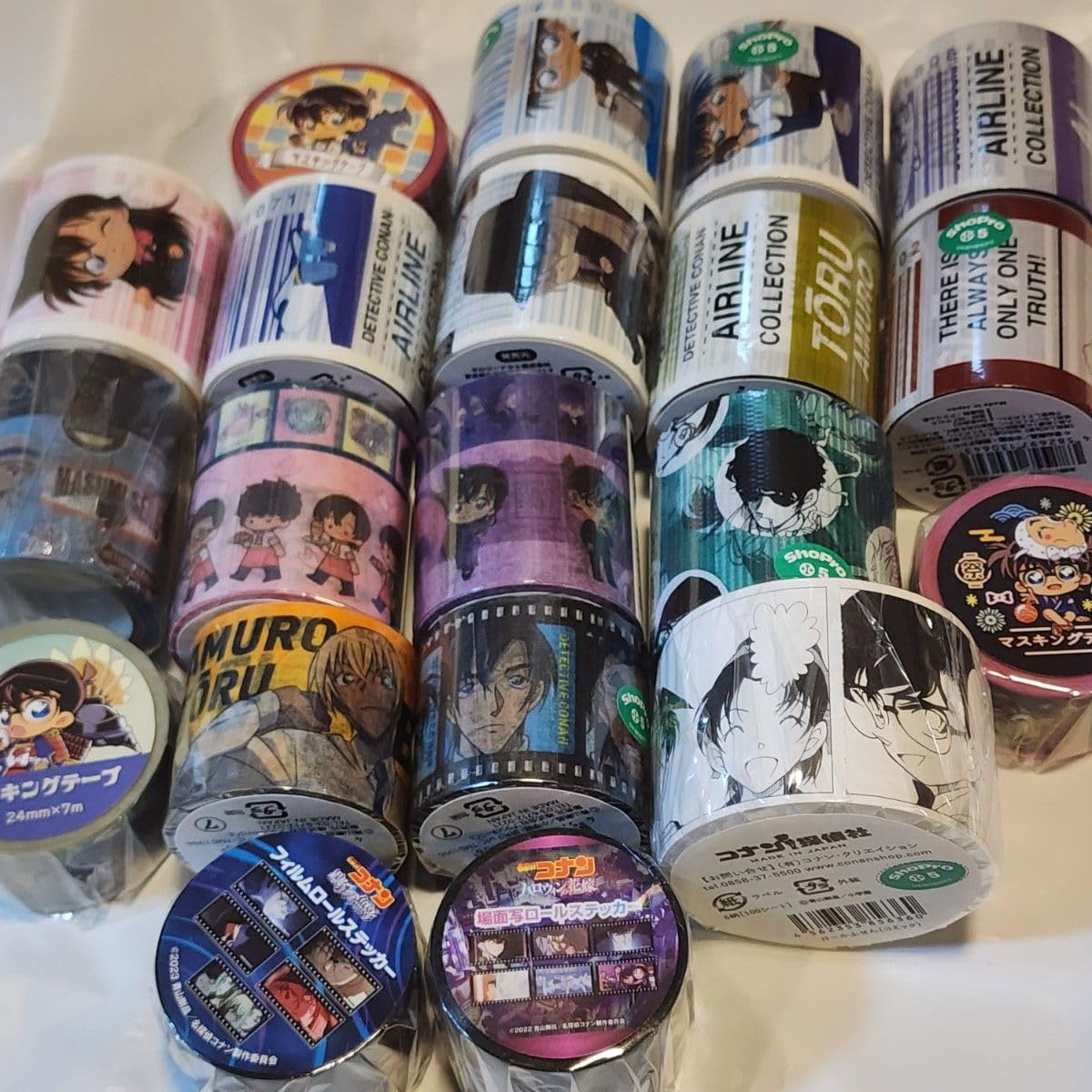 Amazon.co.jp: コナンカフェ マスキングテープ ロールステッカー 養生 