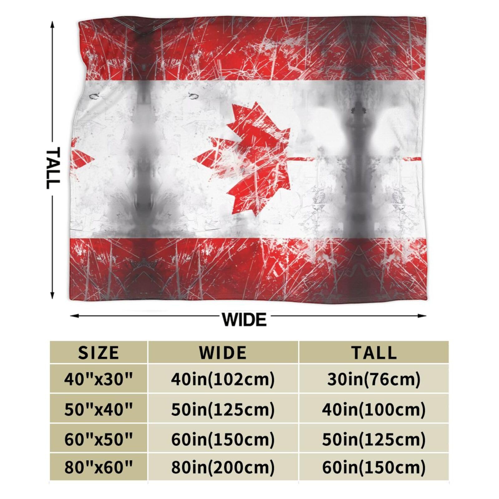 Kanada-Flanelldecke – 127x152 Cm, Weicher Plüsch, Patriotisches Design Für Kanadier-Fans