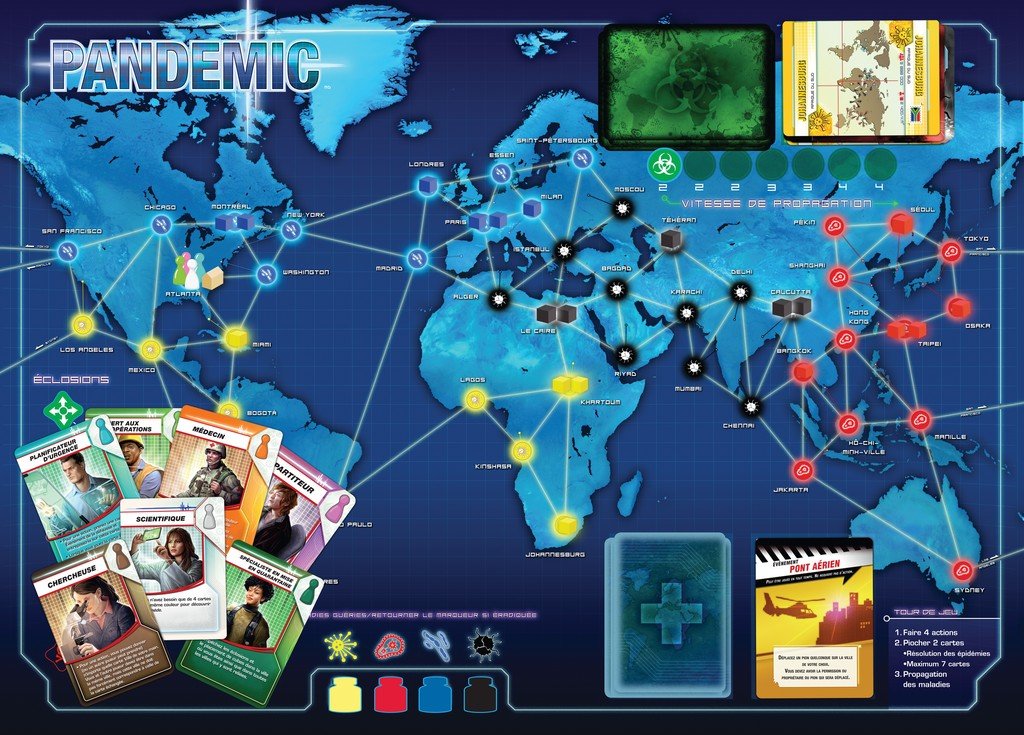 Asmodee - FIPA01 - Jeu de Strategie - Pandemic