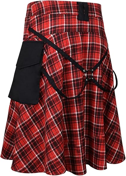 Jupe Ecossaise Femme Kilt écossais à Carreaux Vintage Style