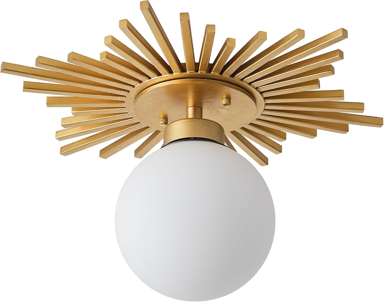 Gold Chandeliers for Dining Room Semi Flush Mount Ceiling Lights Over Table Pendant Lamp for Kitchen Bedroom Entryway Hallway Living Room, E26 Base, Bulb Not Included, 18 Inch