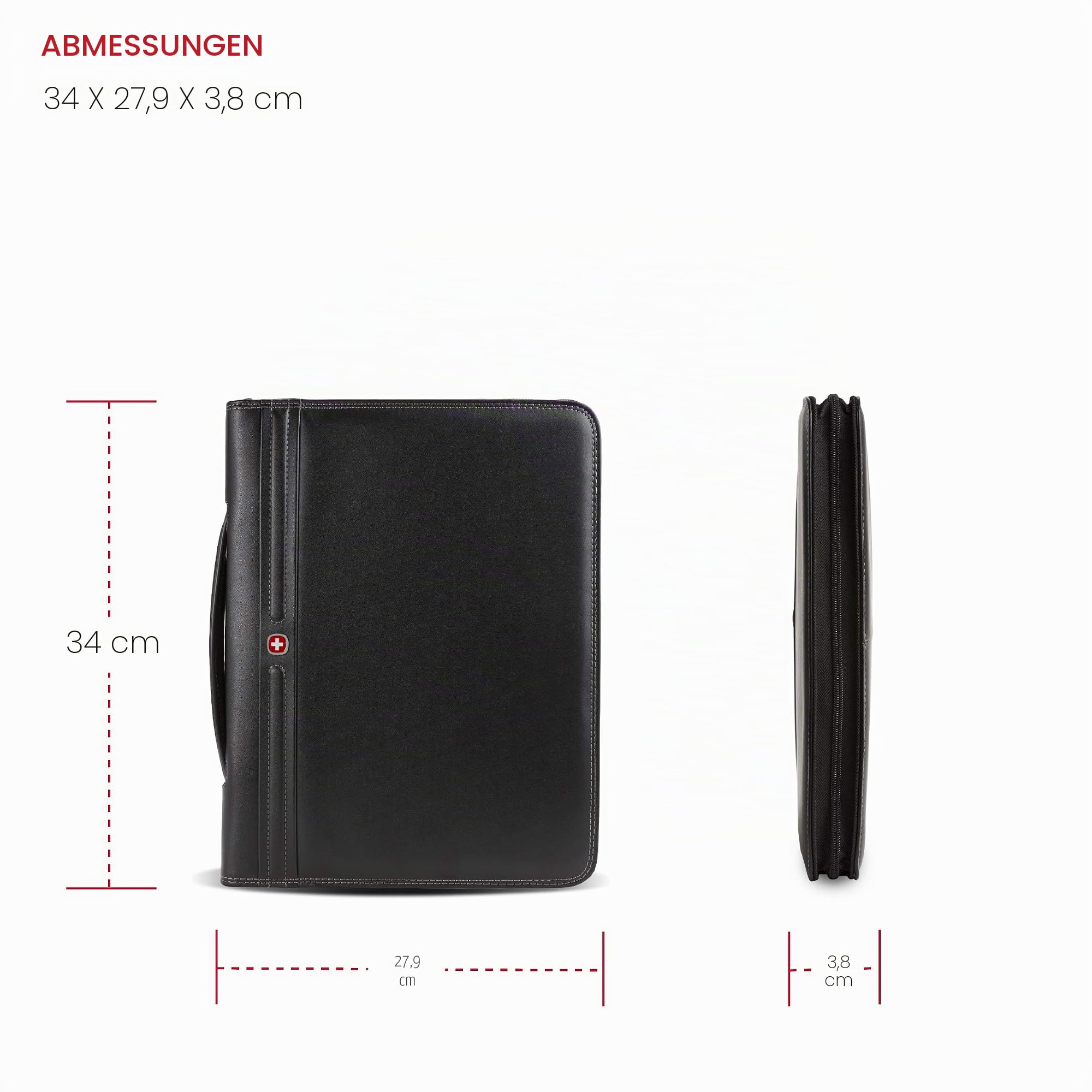 WENGER Luggage Concept Padfolio, mit Reißverschluss, Schwarz, Einheitsgröße