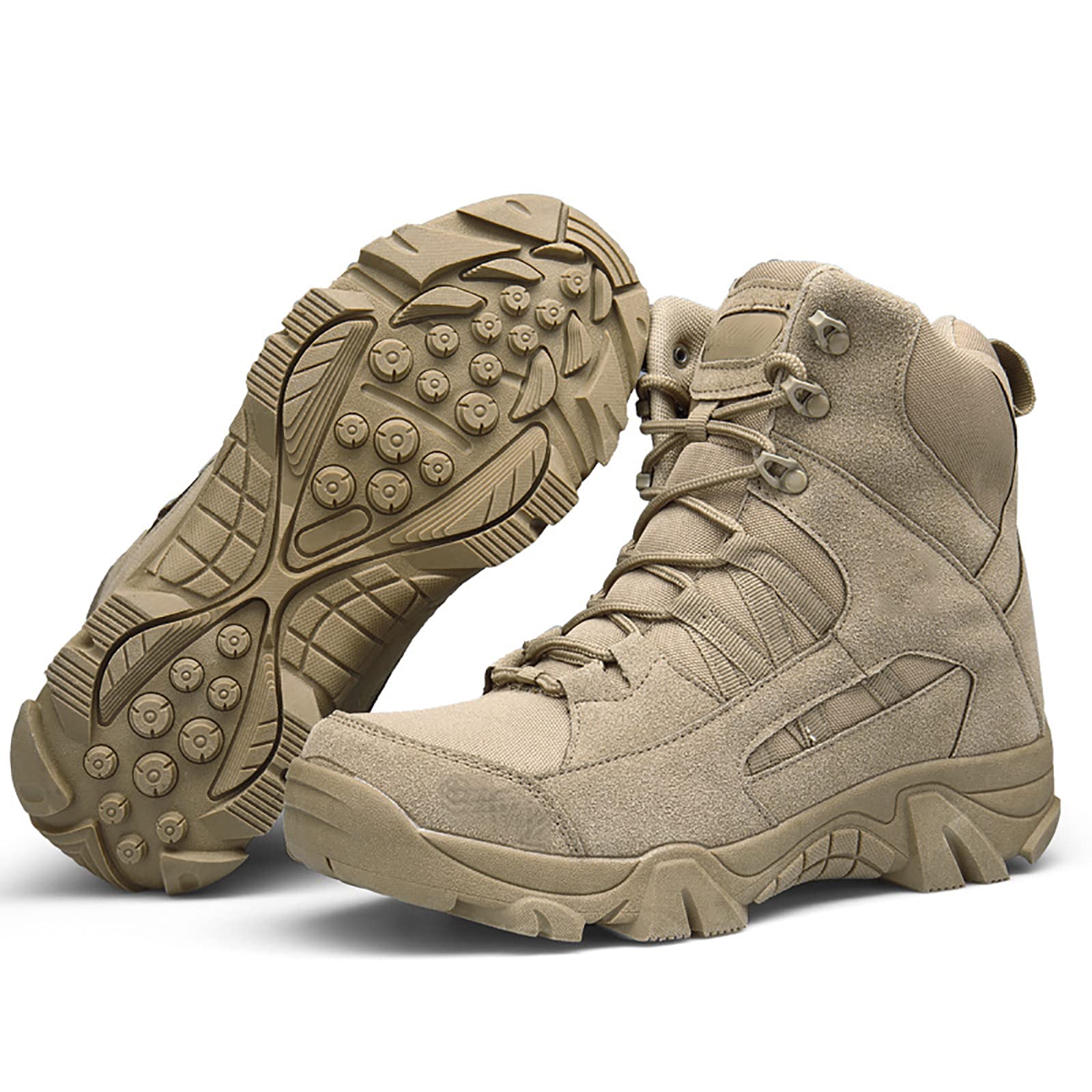 Taktyczne buty bojowe, Męskie taktyczne buty pustynne do pieszych wędrówek na świeżym powietrzu Kolorowe rozmiary 40-45 EU(Sand,40 EU)