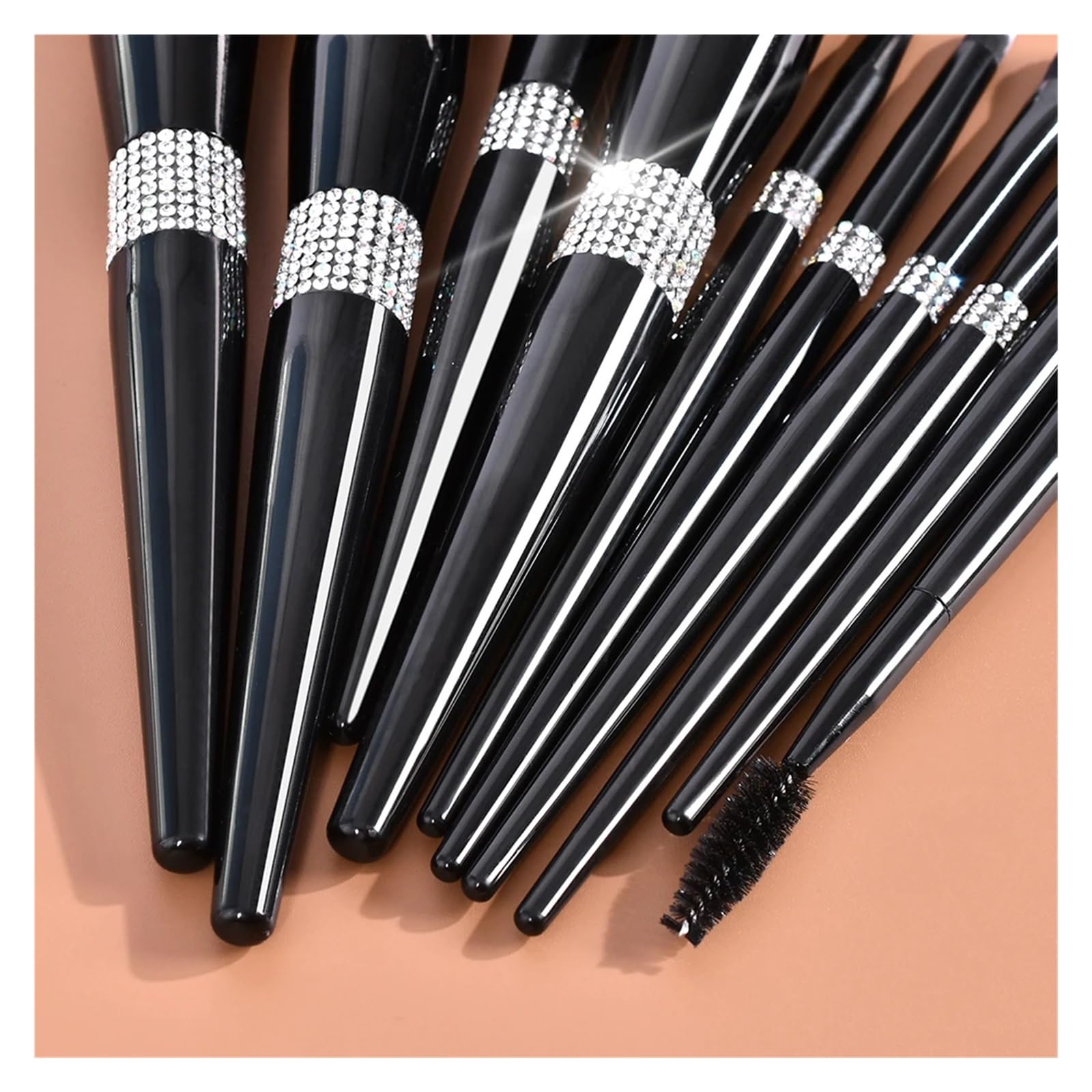 10-teiliges/12-teiliges Diamant-Make-up-Pinsel-Set, professionelle Foundation, Rouge, Lidschatten, Augenbrauen, Concealer, Make-up-Pinsel-Tools(10pcs diamond bucket)