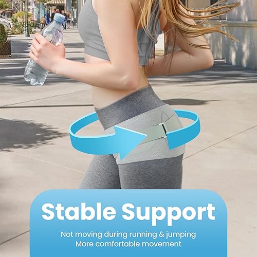 Miniatura 2 de Cinturón sacroilíaco para mujeres y hombres, soporte de cadera para aliviar el dolor de articulaciones SI, espalda baja y soporte de ciática,