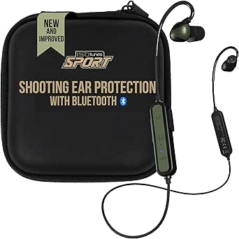 ISOtunes Sport ADVANCE BT 2.0 Shooting Ear Protection for Gun Range - Bluetooth Hearing Protection for Shooters, 26 dB Noise Reduction (NRR) Bluetooth Ear Protection, Electronic Shooting Ear Buds