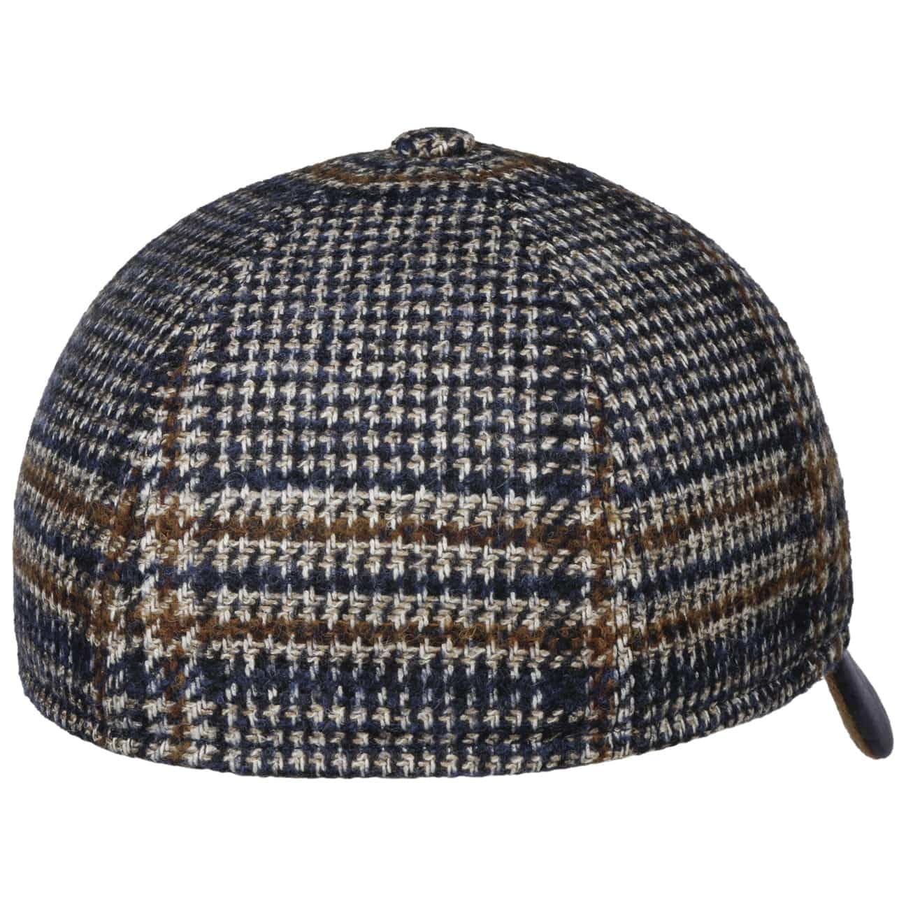 Lierys Gorra Tweed Check Hombre - de Lana béisbol Cerrado por atrás, con Visera otoño/Invierno Invierno