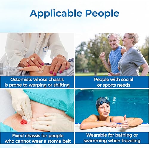 Miniatura 8 de 20 tiras elásticas de barrera para ostomía, hidrocoloide de grado médico, suministros de ostomía, cinta adhesiva para la piel, fugas impermeables