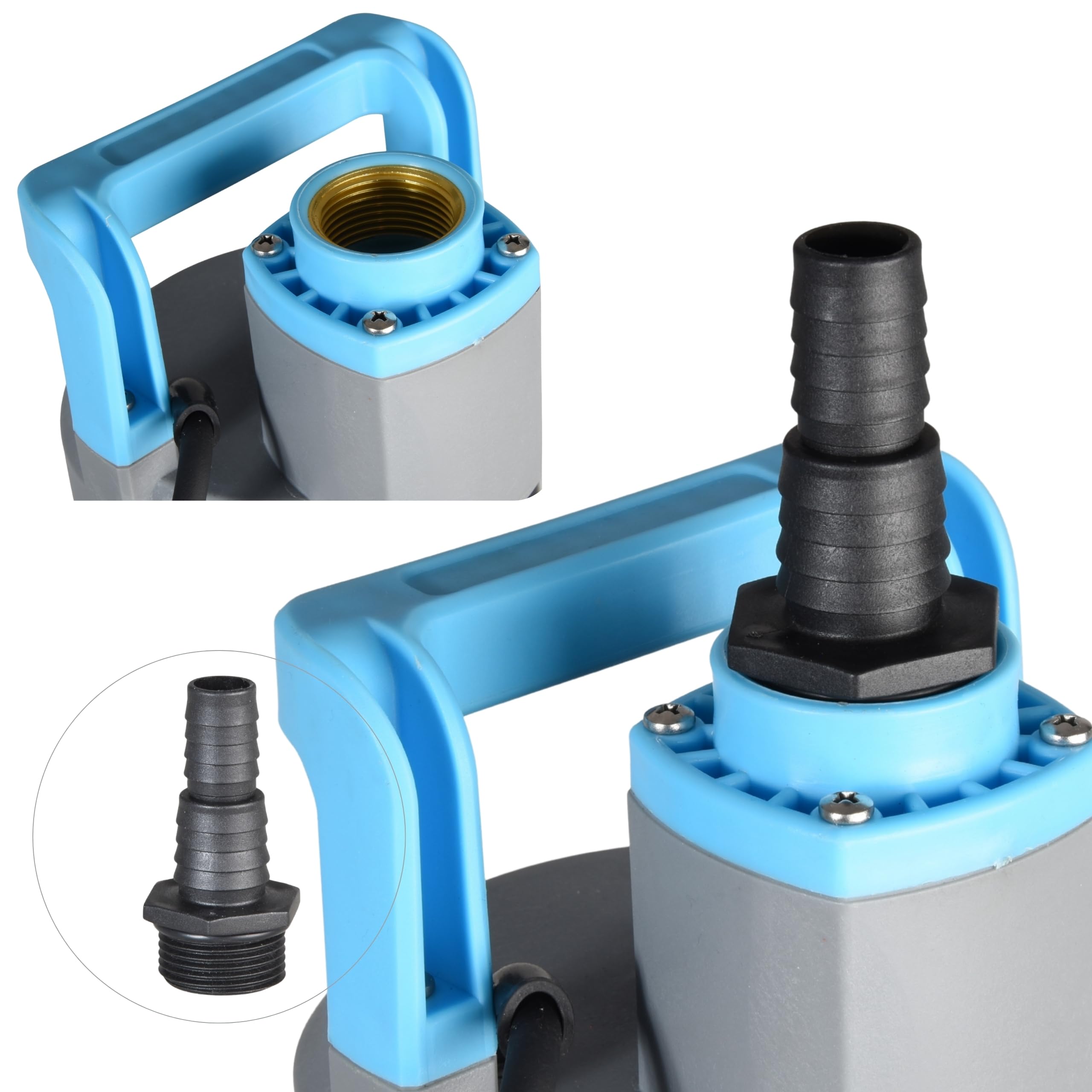 Pompe Submersible FLOX 45 INOX pour Eaux Propres (1100 W, 6600 l/h, hauteur de refoulement 45 m) - Pompe Immergée Professionnelle pour Récupération d’Eau de Pluie, Arrosage Jardin, Piscine et Cave