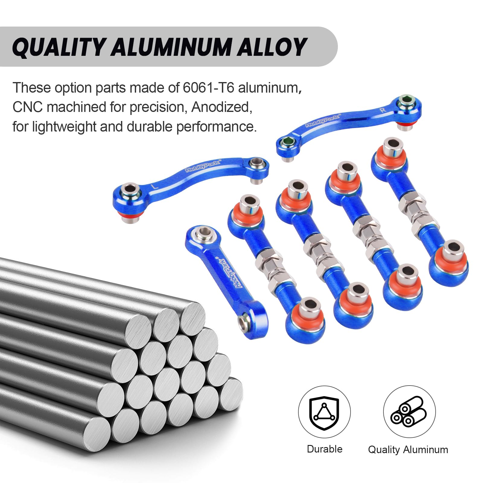 18.しめ縄 Hobbypark Metal Turnbuckle Aluminum Camber Links Toe Links