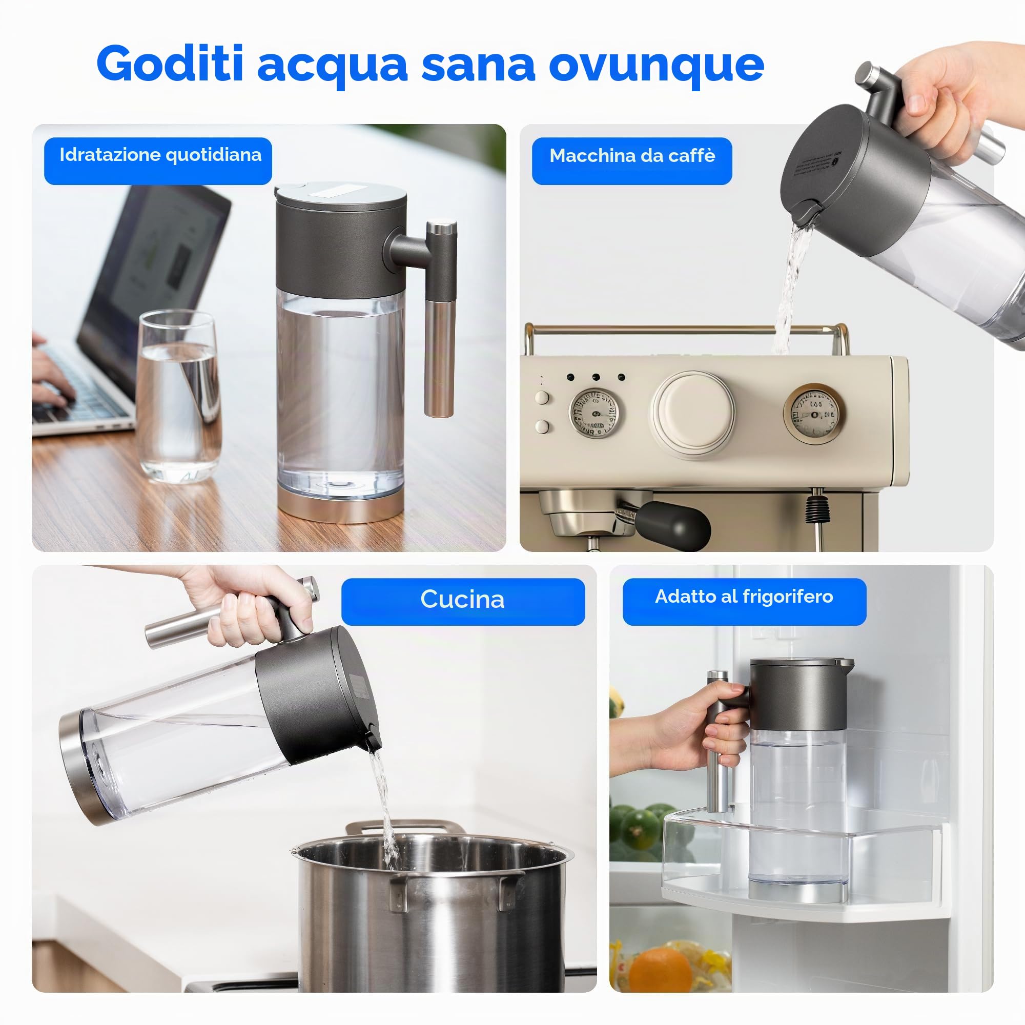 Maxblue MB-PWD Serbatoio di Acqua Pura per il Sistema a Osmosi Inversa da Banco WD-A2, Serbatoio di Acqua Pura Portatile, Senza BPA, 1,1L