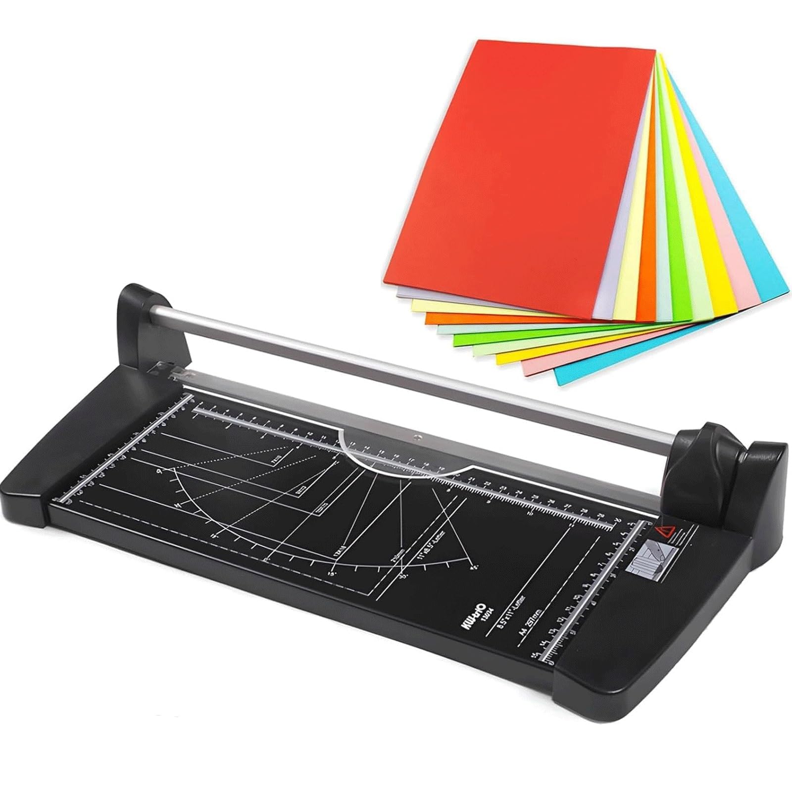 Taglierina manuale rotante con larghezza di 31,8 cm per carta artigianale, cartoncino, foto e scrapbooking
