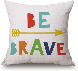 Pillow Case Linen Cotton Cushion Throw Pillow Cover Square 18" x 18"