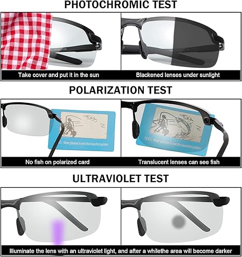 Miniatura 8 de Lentes de sol polarizados para hombres y mujeres, gafas de conducción para ciclismo, protección UV400, gafas antirreflejos