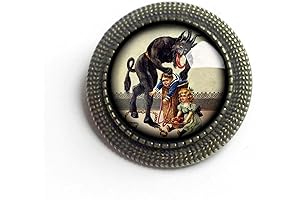 Krampus the Christmas Demon Brooch