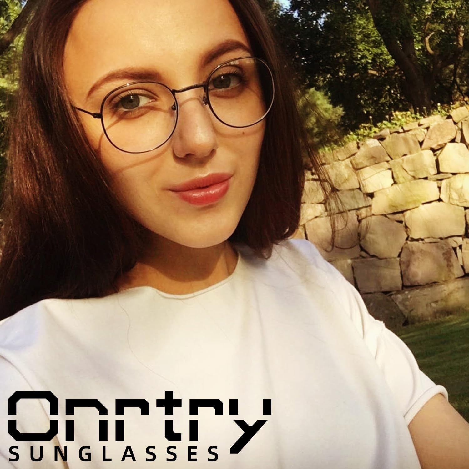 Onrtry Circle Blue Light Glasses for Women Men Round Metal Frame Computer Gaming Eyeglasses 2 Pack - Image 2