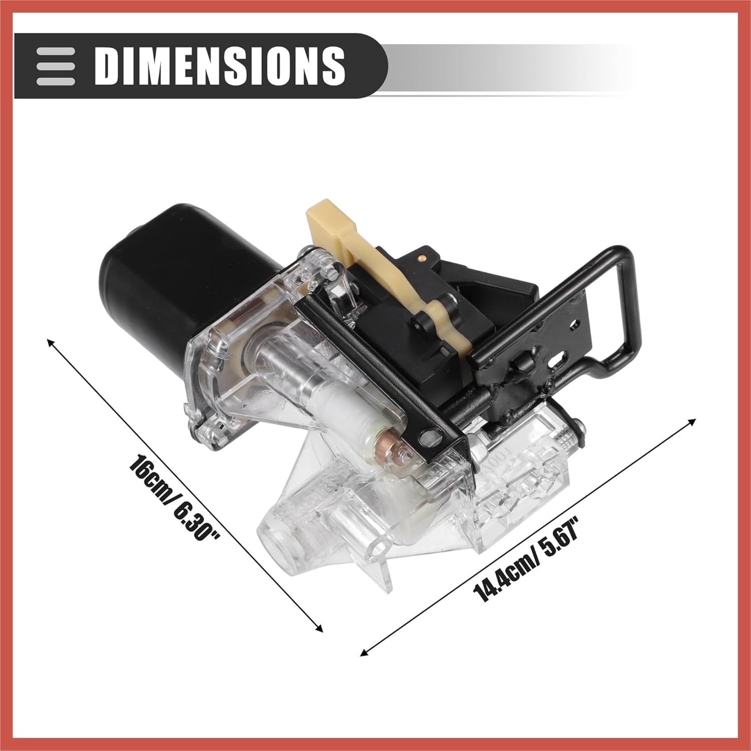 ACROPIX Trunk Pull Down Motor, Rear Trunk Release Tailgate Lock Motor, for Lincoln Town Car 1985-2002, Metal Plastic, Black Car Parts