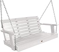 Vista 19 de Highwood Hamaca tipo banco de plaza Weatherly, para pórtico, de 4 pies, Coastal Teak