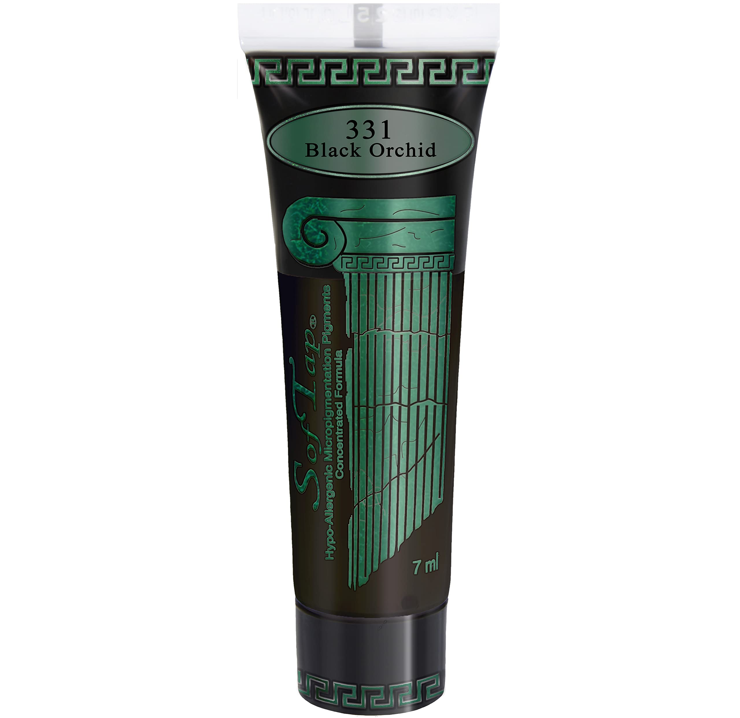 SofTap Permanent Makeup Black Orchid PMU eyeliner, eyes, lash enhancement, smokey, soft, solid, cat eye, winged eyeliner, bold, special FX effects dark (Black Orchid)