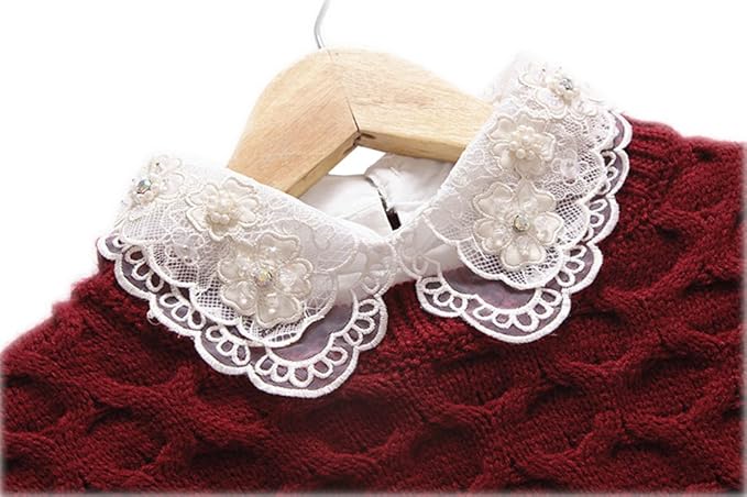 Amazon Ainial つけ襟 シャツ 付け襟 レディース 丸襟 レース 可愛い ビジュー おしゃれ ファッション フェイク衿 つけ衿 清楚系 ブラウス インナー 襟 重ね着 ファッション小物 通販