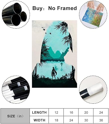 Miniatura 2 de FWAHREN Póster de Sage Valorant para pared de dormitorio, estética, sala de estar, decoración del hogar, 12 x 18 pulgadas (11.8 x 17.7 in)