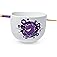 Silver Buffalo Pokemon Gengar Pokeball Ceramic Ramen Noodle Rice Bowl with Chopsticks, Microwave Safe, 20 Ounces