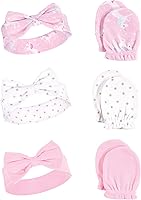 Vista 1 de Hudson Baby Conjunto de diadema de algodón y manoplas para rascar para bebé Unicornio