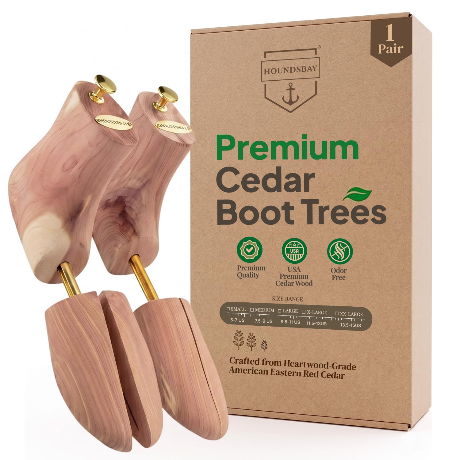HOUNDSBAY Cedar Boot Tree for Men