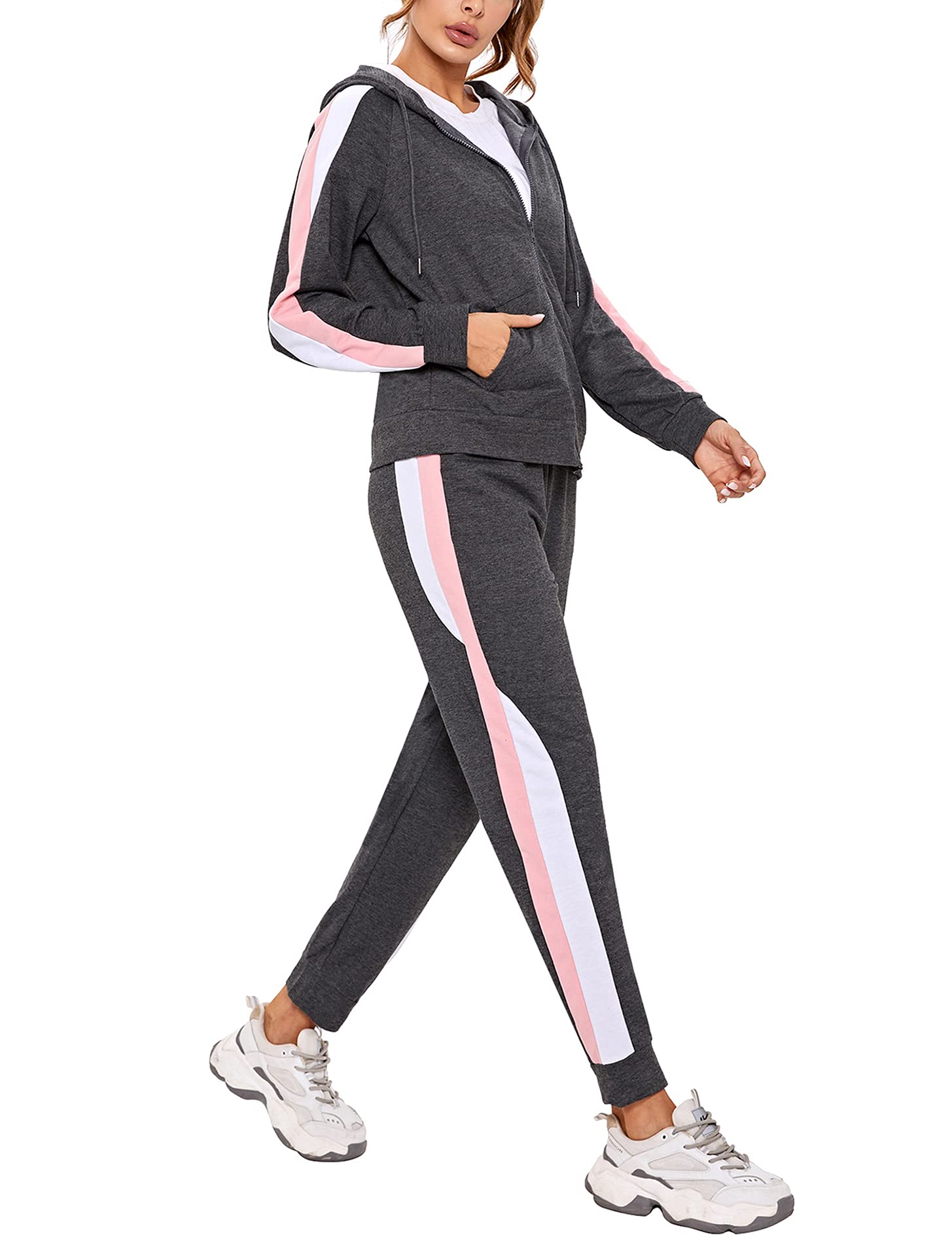 Litherday Jogginganzug Damen Lang Global Recycled Standard Fitnessanzug mit Taschen  
Litherday Damen Freizeitanzug Baum