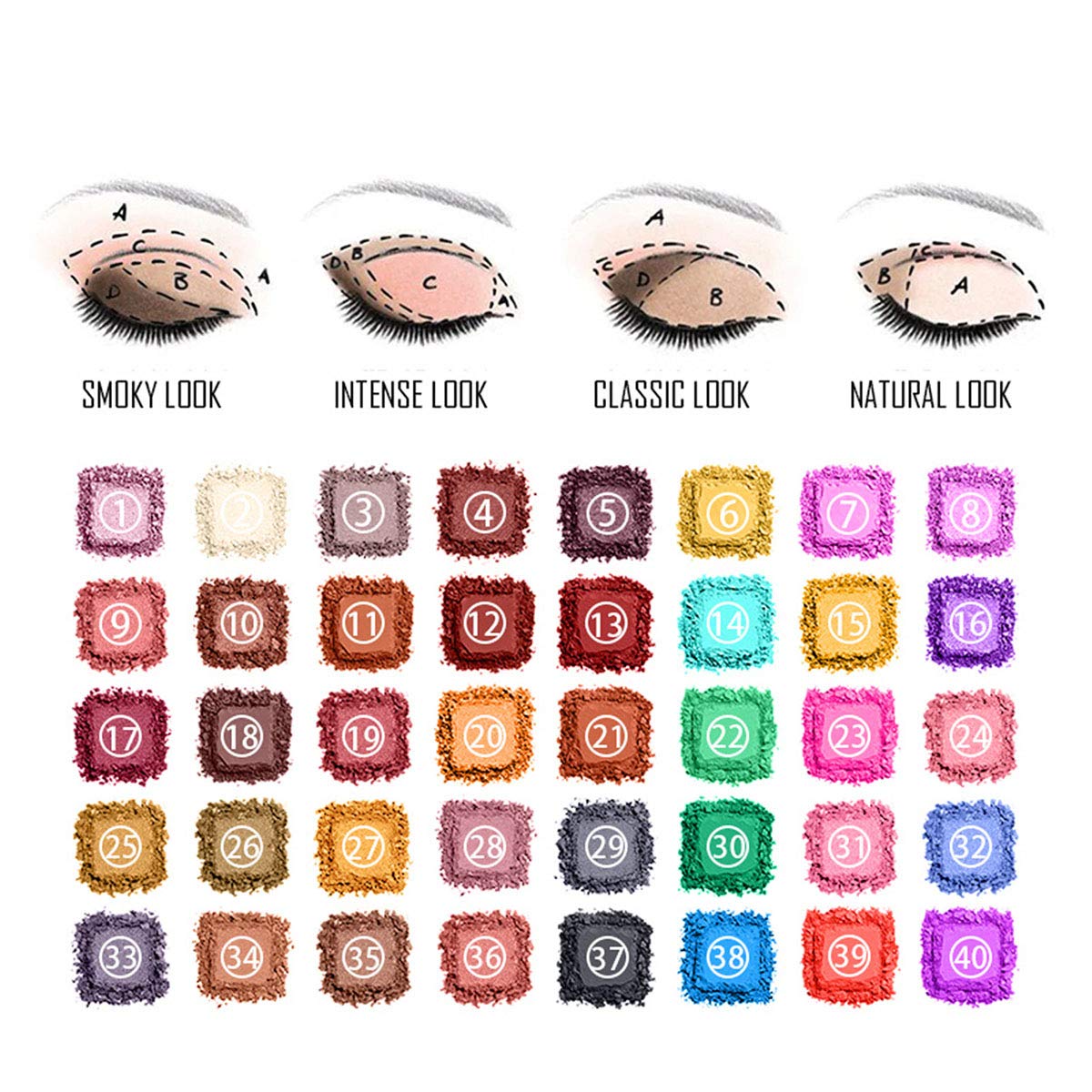 27 Piezas Juego de Maquillaje Set Estuche de Maquillaje Paleta Kit - Belleza Cosmético de Caja Belleza Juego de Regalos pour Ojo, Cara, Labio y Ceja Make-up