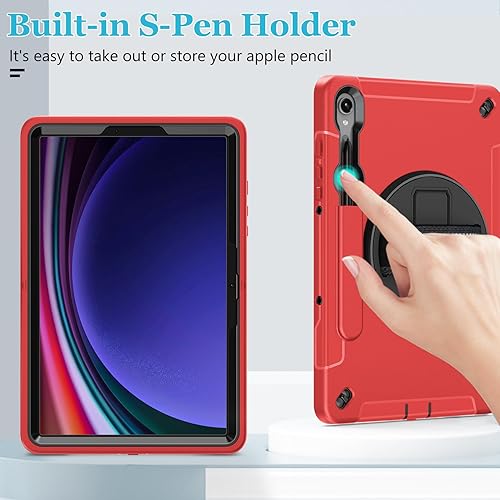 Vista 114 de Funda para Galaxy Tab S10 Ultra/S9 Ultra/S8 Ultra 14.6 INCH: Funda protectora de TPU para Samsung Tablet S9 Ultra/S8 Ultra 14.6" con soporte - Asa