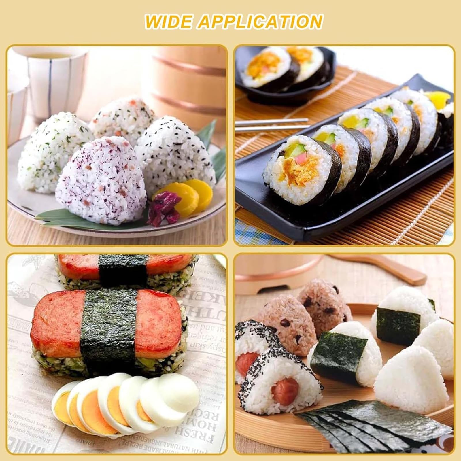 Krajalnica do sushi, krajalnica do kulek ryżowych ze stali nierdzewnej, ręczne 10-segmentowe narzędzie do krojenia posiłków, imprez, restauracji
