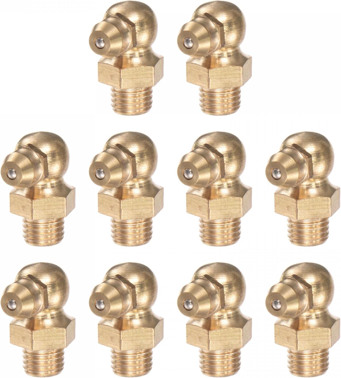 uxcell Brass 90 Degree Grease Fitting M8 x 1mm Thread