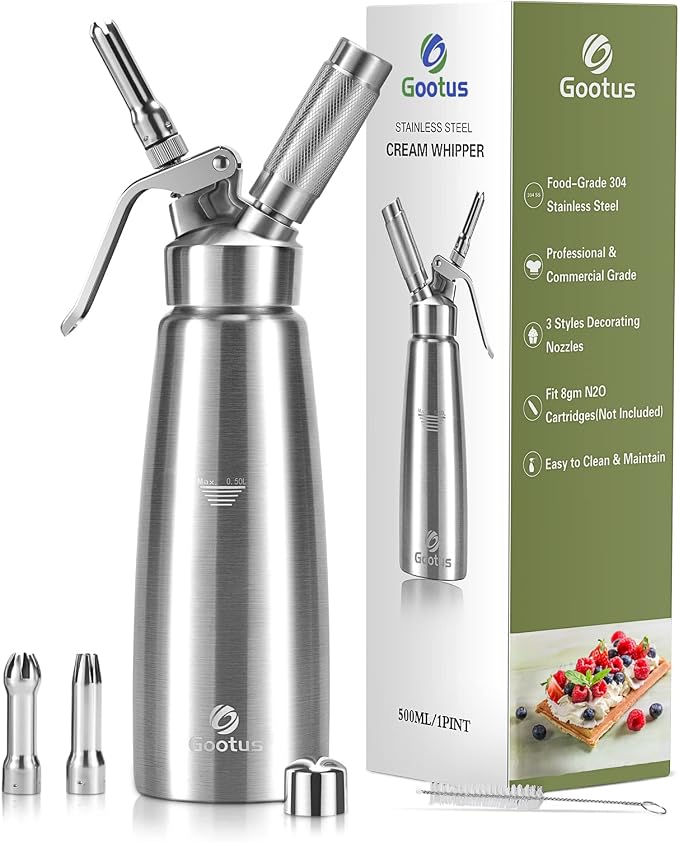 Gootus Professional Whipped Cream Dispenser
