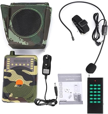 El Llamador de Pájaros Electrónico es un altavoz MP3 diseñado para atraer pájaros para caza, con control remoto, mini pantalla y micrófono. Ideal para guías turísticos y enseñanza.