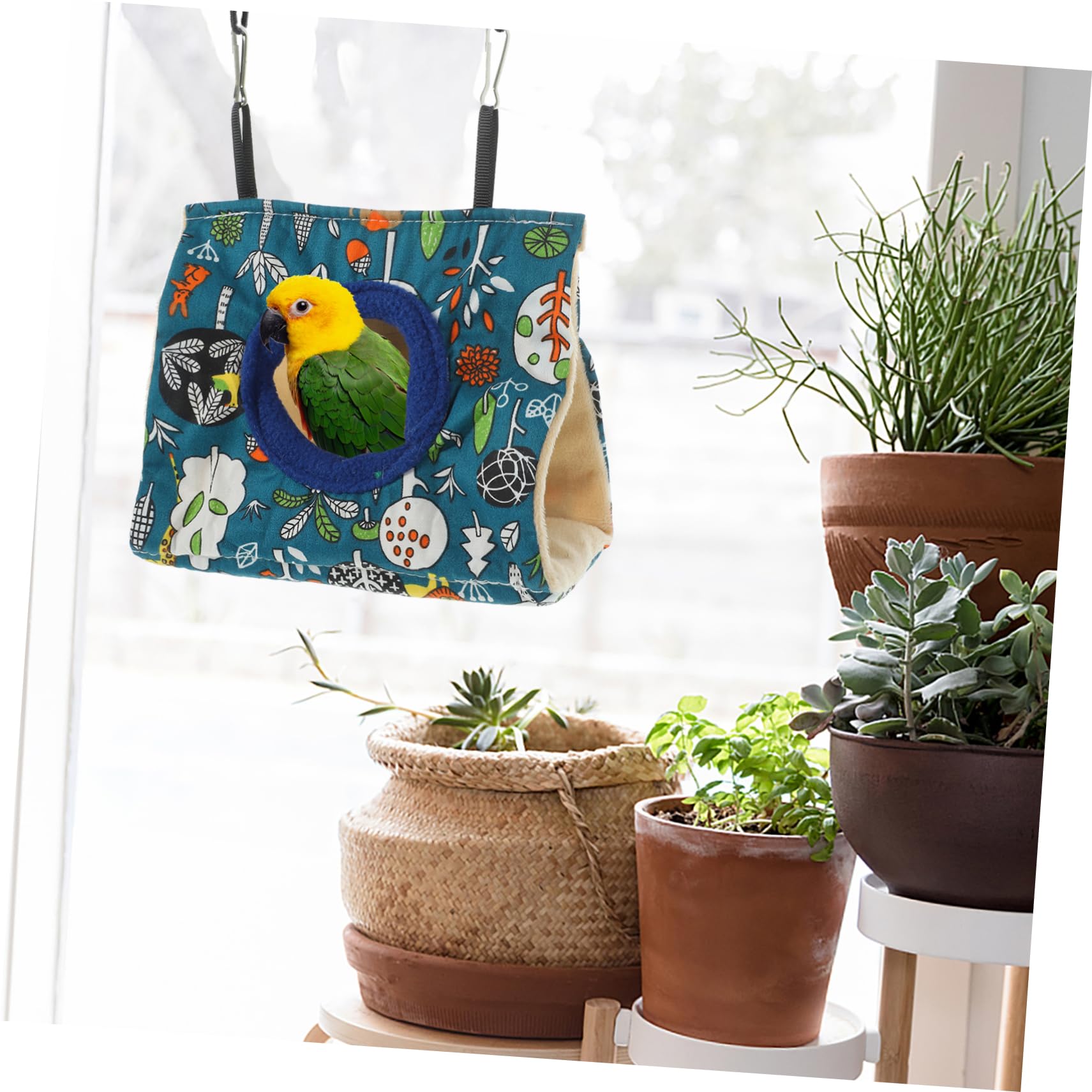 5piezas Hammock Colgante para Pájaros y para Canarios y Periquitos Jaula De Aislamiento para Pequeñas para Invierno