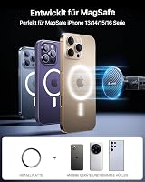 andobil MagSafe Mágneses Autós Telefontartó Kerek Szellőzőrácshoz - 20 Erős Mágnessel, Mercedes Benz, Audi Kompatibilis, 360° Forgatható, iP 7