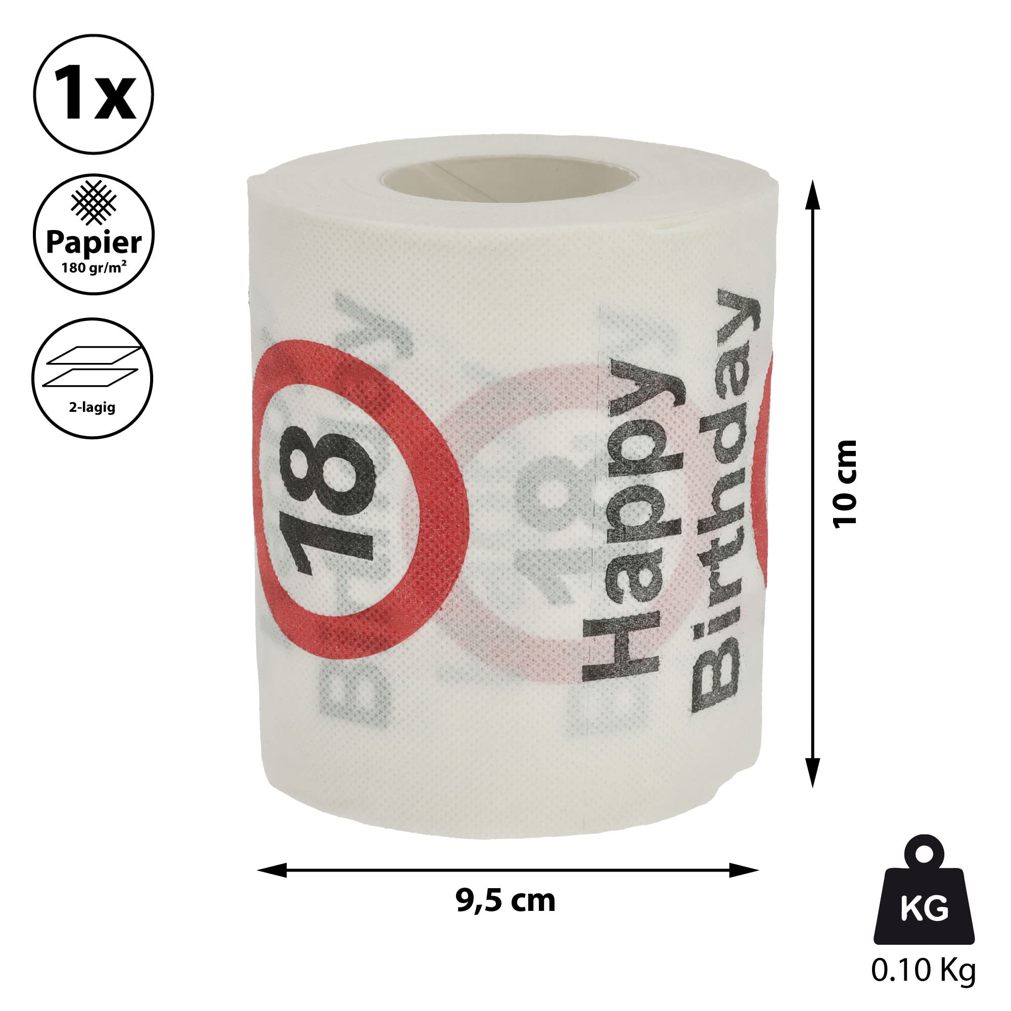 Larcenciel Rotolo Carta Regalo Natale, Carta da Regalo Reversibile con Con strisce rosse e