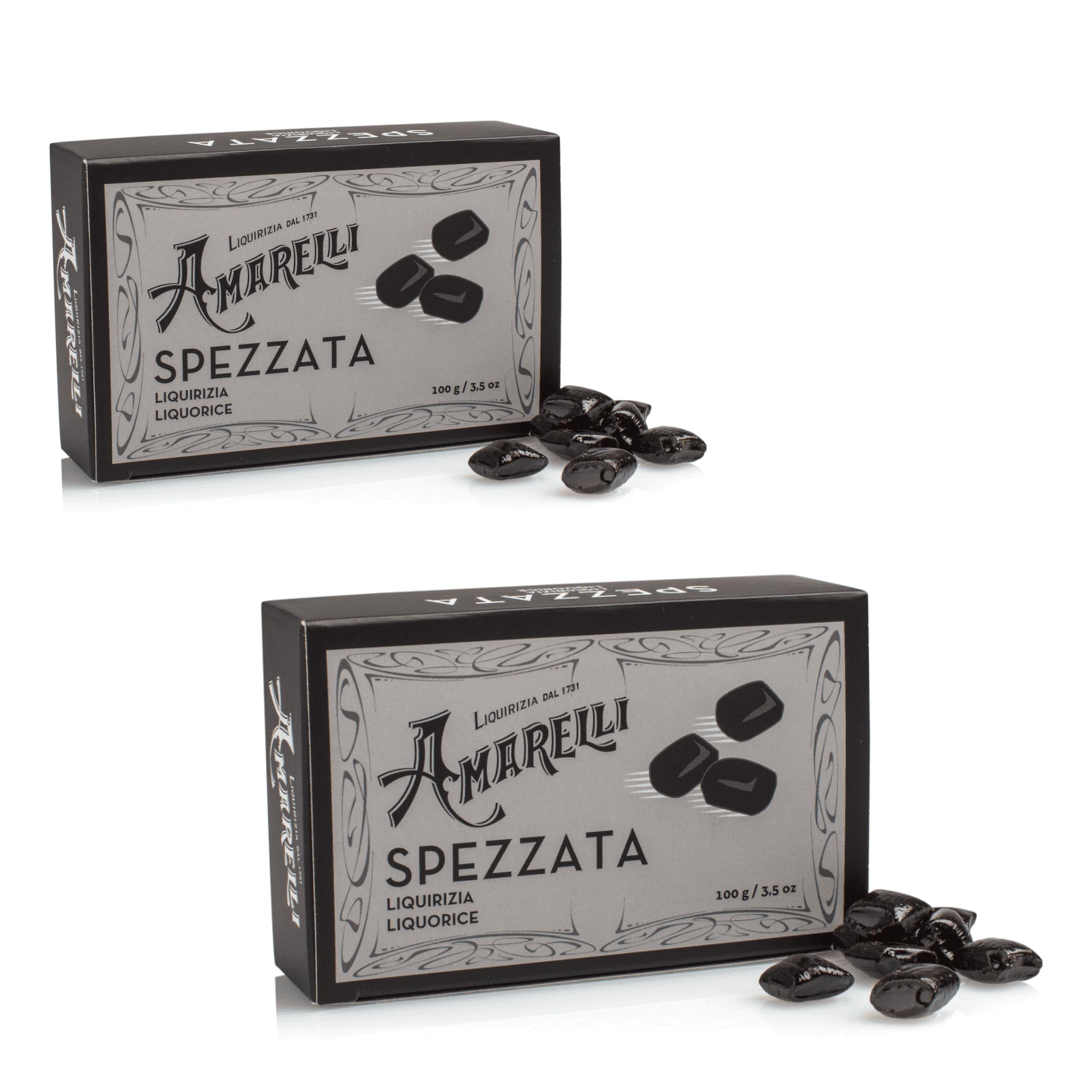 Amarelli Liquirizia Nera Spezzata - 2 Confezioni 100g