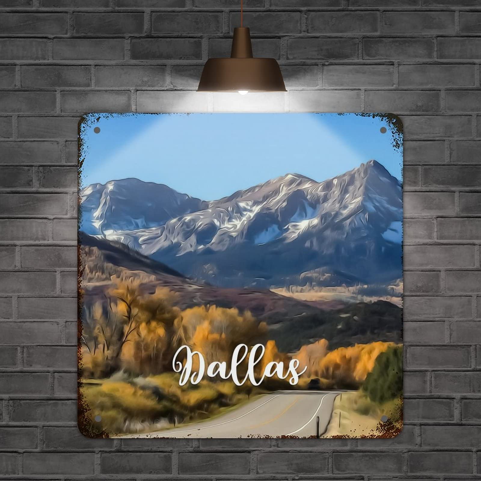 Targhetta In Metallo Vintage Per Decorazione Parete - 10x40 Cm, Stile Rustico Con Scritta, Per Bar, Garage, Casa - 2