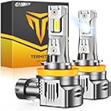 2025 Brightest H11 Led Bulbs, 𝟕𝟎,𝟎𝟎𝟎𝐋𝐌 H11/H8/H9 Lights, 𝟏𝟓𝐗 Brighter with 16 CSP Chips 250W, Boost Epic Night Visibility, 80000Hrs Lifespan, 6500K Cool White Fog Bulb HID, Pack of 2