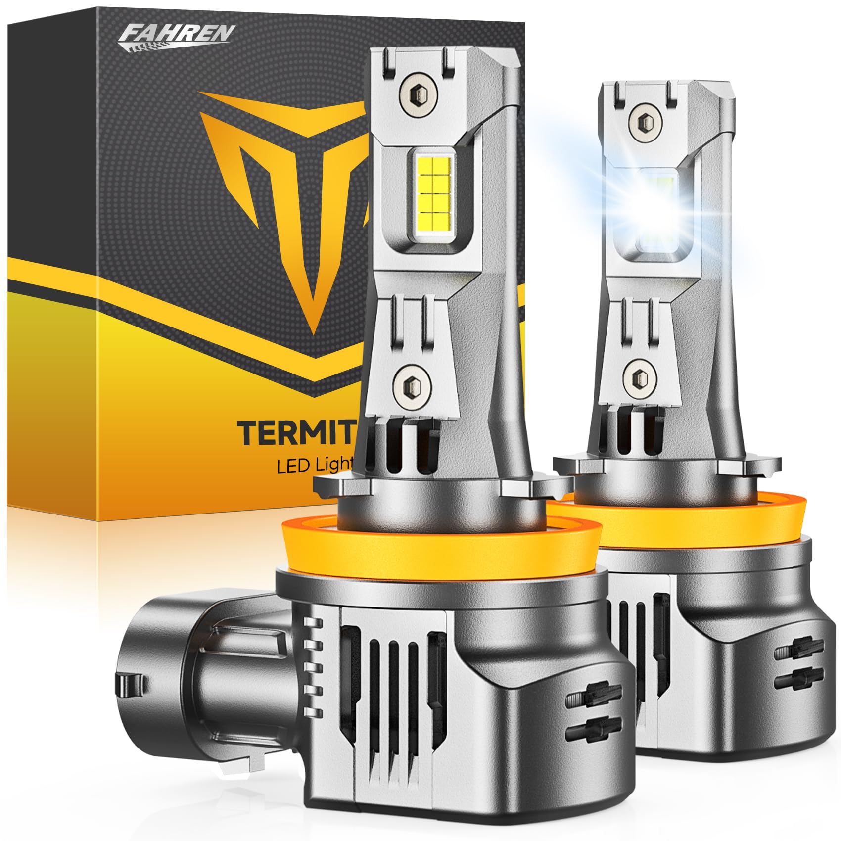Amazon.com: FAHREN Ultra Bright H11 Bulbs, 𝟗𝟎,𝟎𝟎𝟎𝐋𝐌 H11/H8