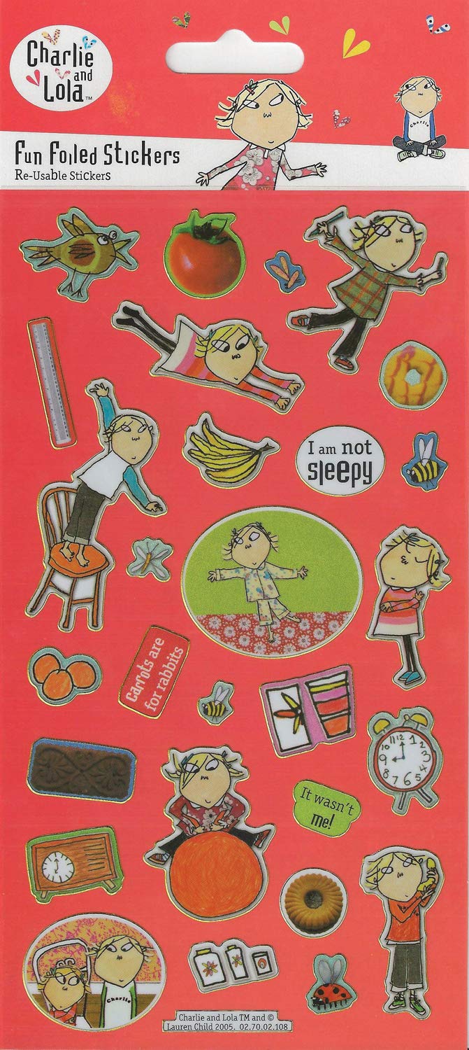 Paper Projects Charlie And Lola Large Foiled Stickers