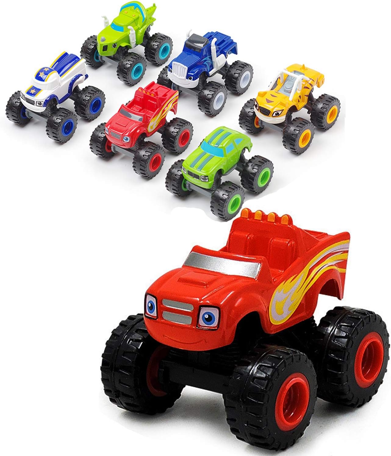 The Monster Machines - Truck Vehicles Toys Gifts - Scooters Car for Kids (6 pcs)